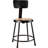 Backed Ergonomic Industrial Stool with Footring-1113233191