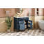 Meuble-lavabo de 36 po avec lavabo supérieur, meuble-lavabo moderne avec 2 tiroirs et tiroir escamotable, meuble-lavabo simple