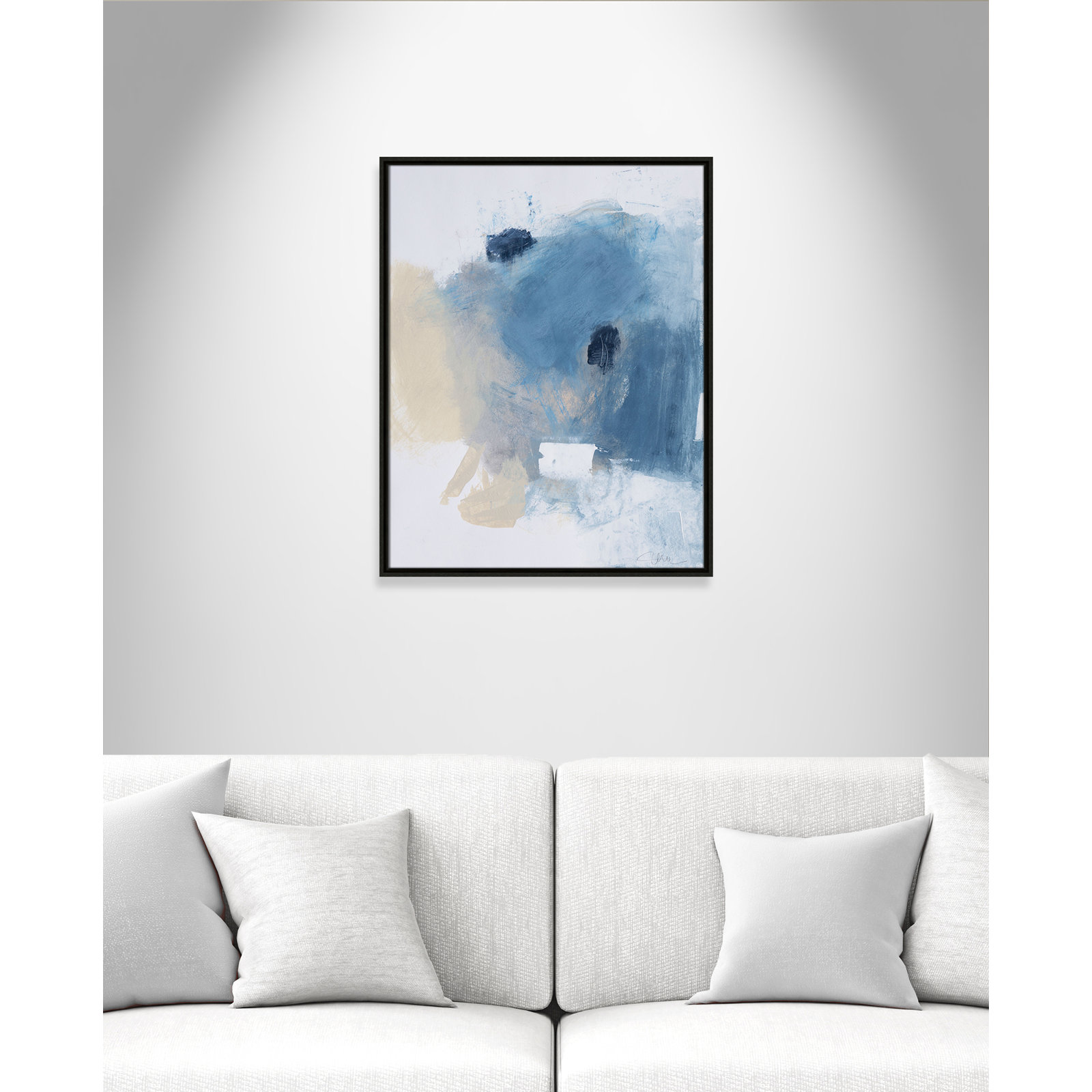 Coastal Carnival Collection "Coastal Carnival I" Print, Espresso Floater Framed Canvas, No Mat, 29.5" H x 23.5" W x 2" D