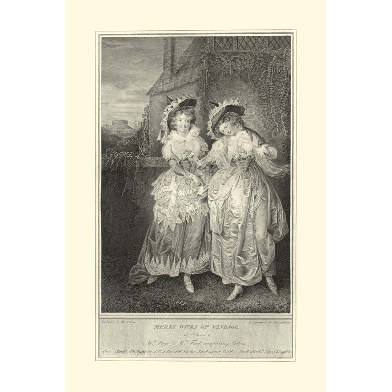 The Merry Wives Of Windsor by Mary Cassatt - Wrapped Canvas Art Prints, 30cm H x 20cm W