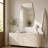 24" x 36" Modern Geometric Bathroom Vanity Mirror, Aluminum Framed Wall Mirror-198550222