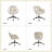 Leoh 37.5"Tall Modern Office Chair Curved Backrest with Height Adjustable and Metal Base-753711697