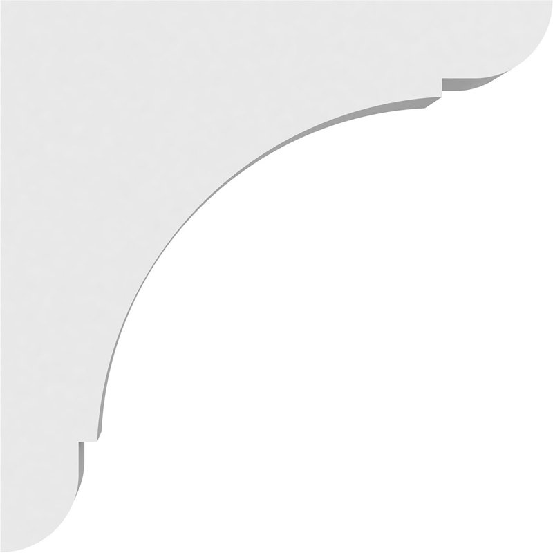 Standard Olympic Architectural Grade PVC Corbel, 10"H x 3"W x 10"D