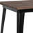 31.5" Square Metal Indoor Bar Height Table with Rustic Top-1474763169