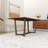 Jeb Eucalyptus Rectangular Solid Wood Top with Solid Wood Base Dining Table