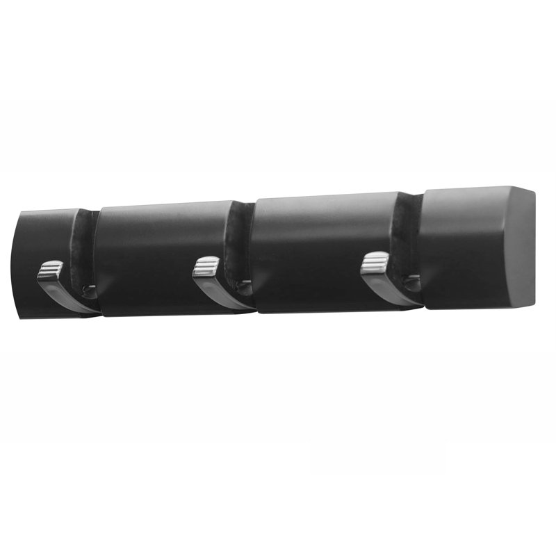 Coolkeeran Wall 3 - Hook Wall Mounted Coat Rack, Black