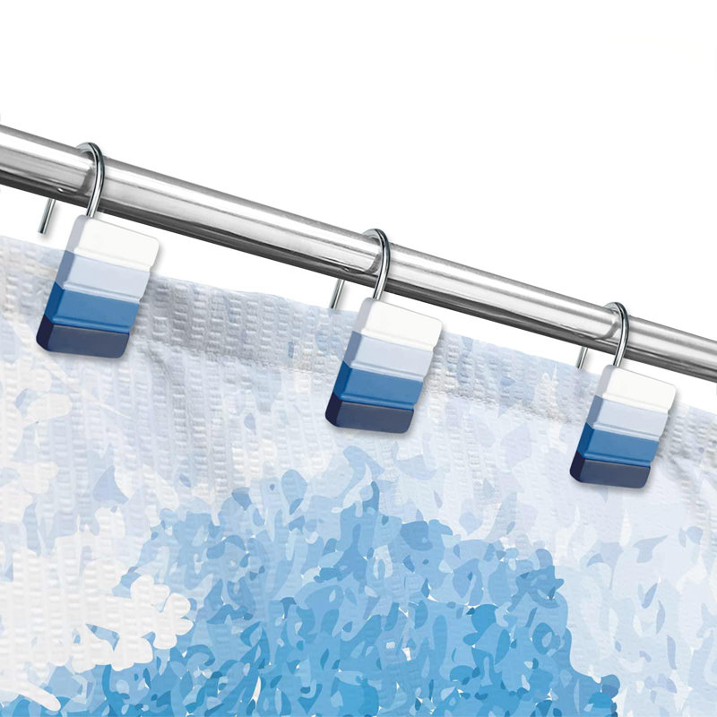 Ensemble de 12 crochets de rideau de douche Ombre