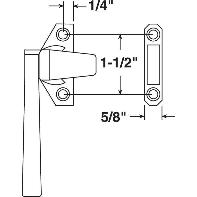 Quincaillerie de serrure de fenêtre sans clé Prime-Line