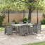 Table de jardin en rotin poly 78,74 x 39,37 x 28,74 po vidaXL Anthracite-505254583-505254578