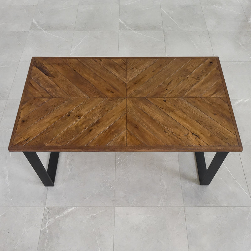Vioria Table Top, 90cm H x 160cm W x 4cm D, Brown Oil