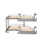 Maple Two-Tier Solid Bottom "Curve" Optimizer for 18" Right Opening/Blind Left Corner Cabinets