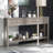 Entryway Console Table, 60" Long Sofa Table With Two Different Size Drawers And Bottom Shelf-1233390886-1233390888