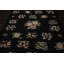 Tapis traditionnel kilim sauge noir en laine tissé à la main 6 x 9