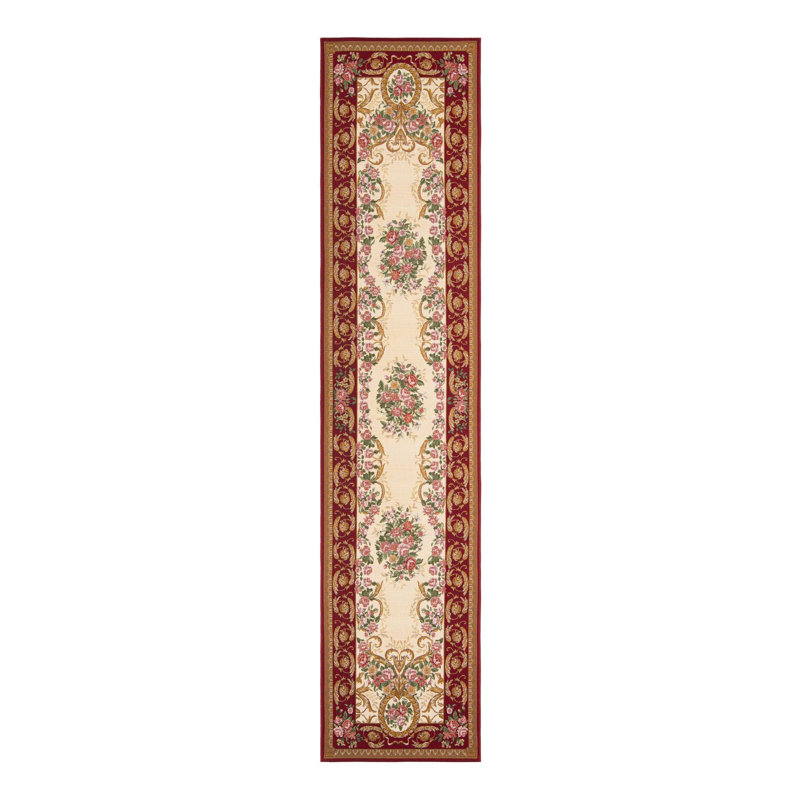 Indoor/Outdoor Traditional Area Rug, Runner 2'7" x 12'