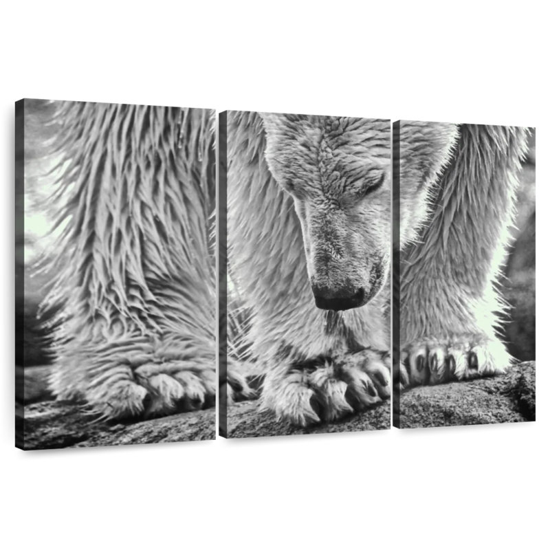 Wet Polar Bear, 42" H x 65" W