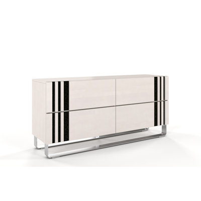 Eng Solid Wood 160 cm W Chest of 4 Drawers