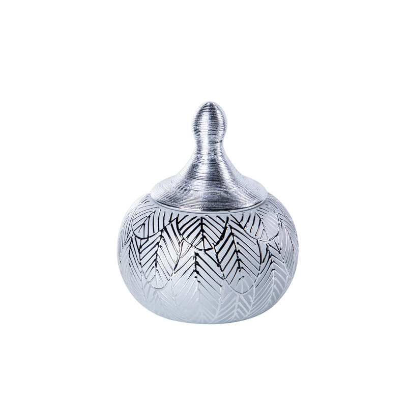 Eleuterio SILVER 21Cm Ceramic Jar