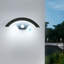 Aedan Black Integrated LED Outdoor Wall Light Built-in Motion Sensor-913854239