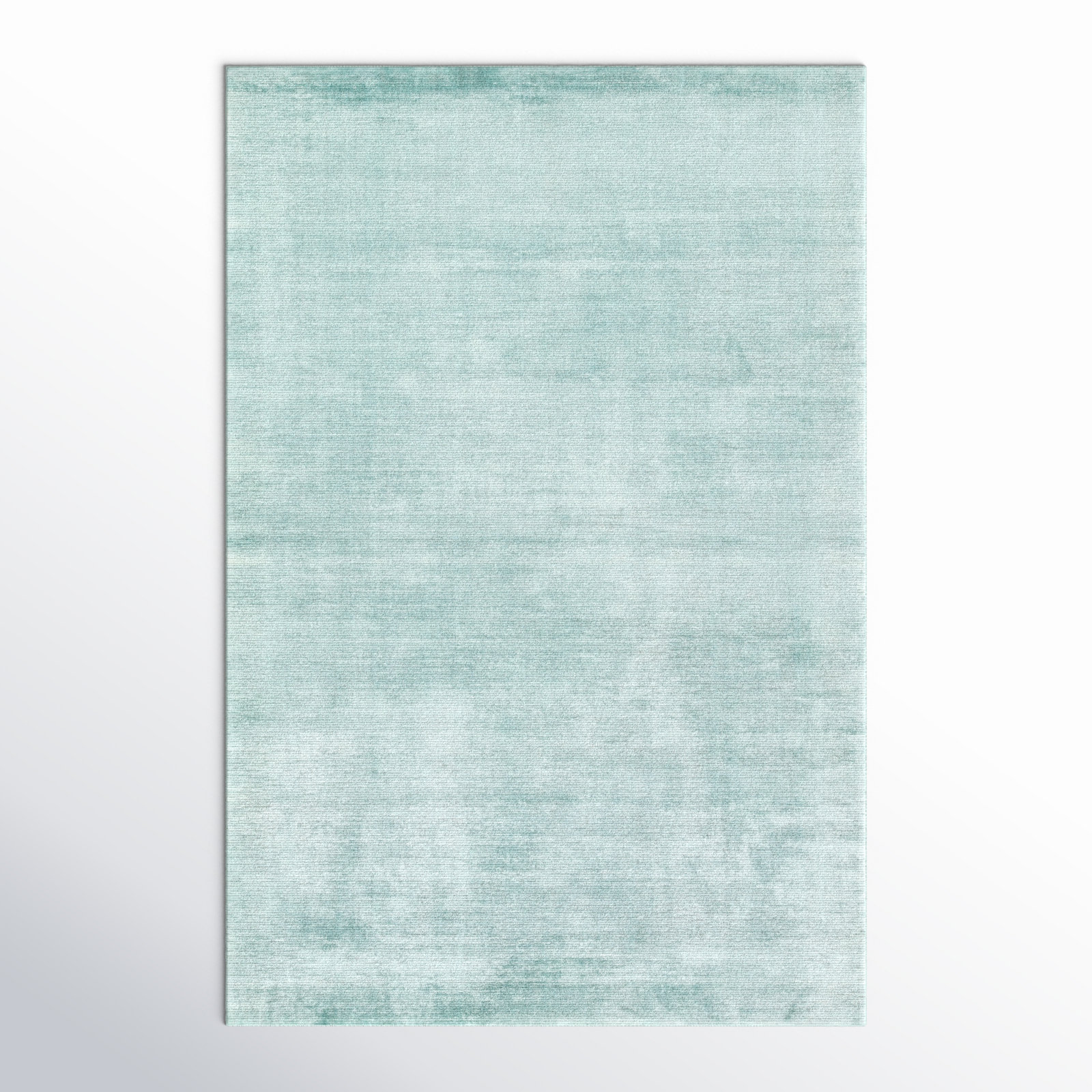 Owens Handmade Viscose Aqua Blue Rug, Rectangle 2' x 3'