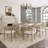 Adar 7-Piece Rubberwood Upholstered Dining Set-1013713139