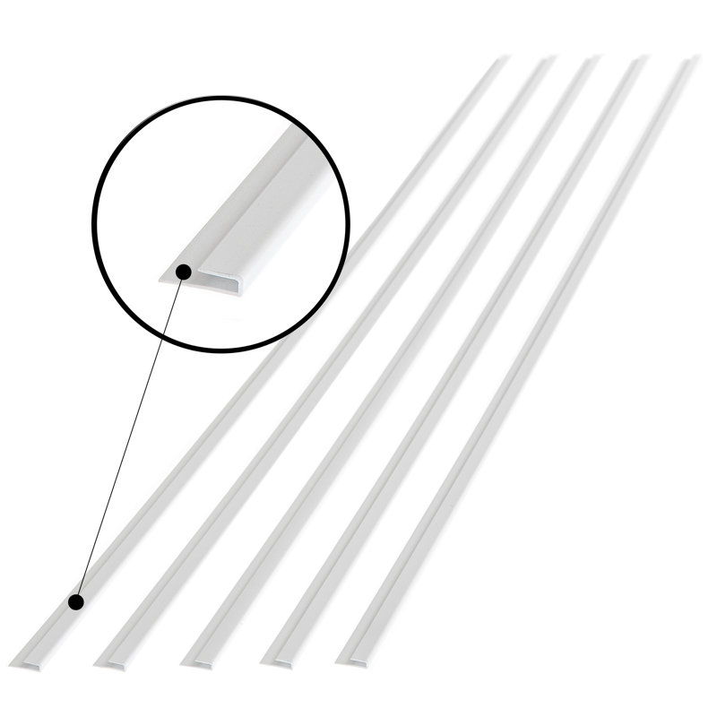 Garniture FASÄDE Lg Profile J (paquet de 5), Blanc lustré