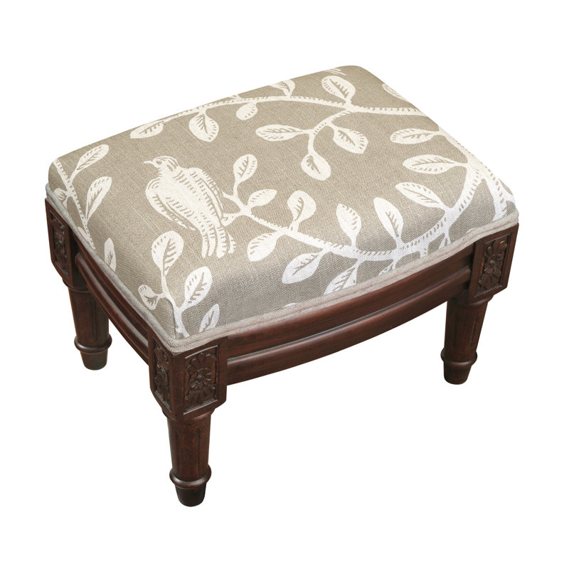 Lytchett Upholstered Ottoman, Brown, Taupe