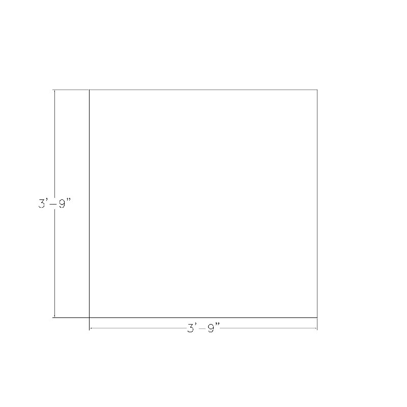 Table de conférence carrée avec pieds en métal, L 48 po x l 48 po, Cyprès noir, Argent argent