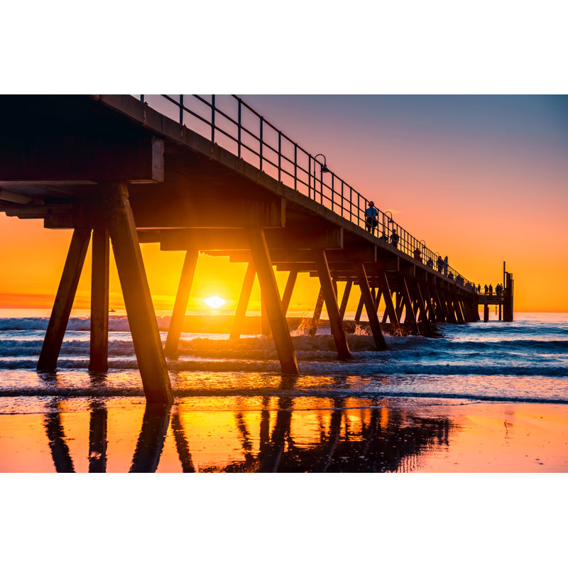 Iconic Glenelg Beach - Wrapped Canvas Print, 20cm H x 30cm W x 3.8cm D