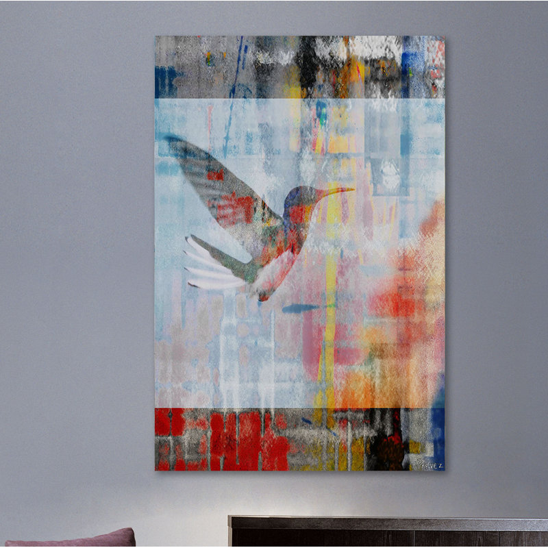 Reproduction d’art sur toile tendue "access parvez" par taj,, H 45 po x l 30 po