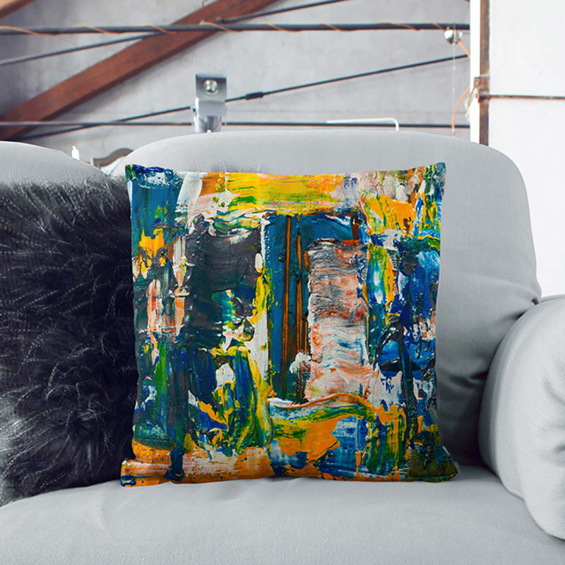 Abstract Square Cushion, 55 x 55 cm