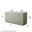 Icon 72" Double Bathroom Vanity Set-1956133003-2008034140-2008034139