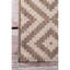 Tapis intérieur / extérieur géométrique beige / brun Ellzey-23544511