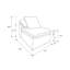 Fauteuil modulaire York
