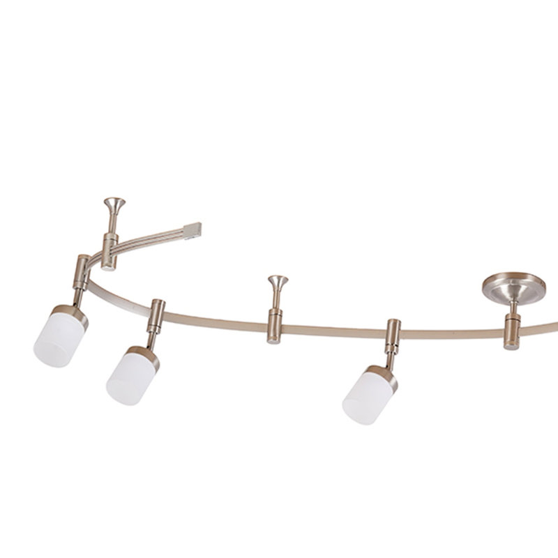 Catalina Brushed Nickel 96'' Adjustable 6-Light LED Track Kit