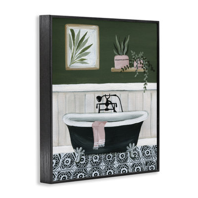 Scène de salle de bain verte, art giclée par Yvette St. Amant