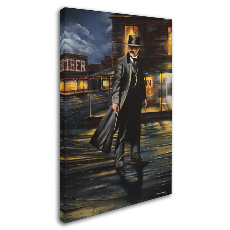 « tombstone », reproduction sur toile tendue, H 19 po x l 12 po
