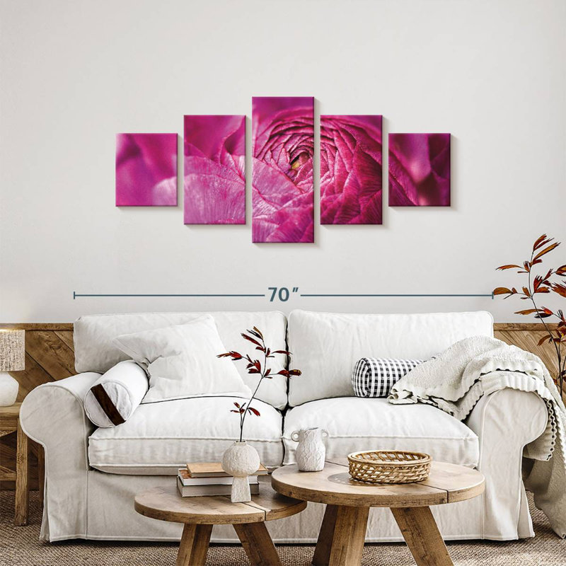 Ranunculus Abstract, 24" H x 55" W
