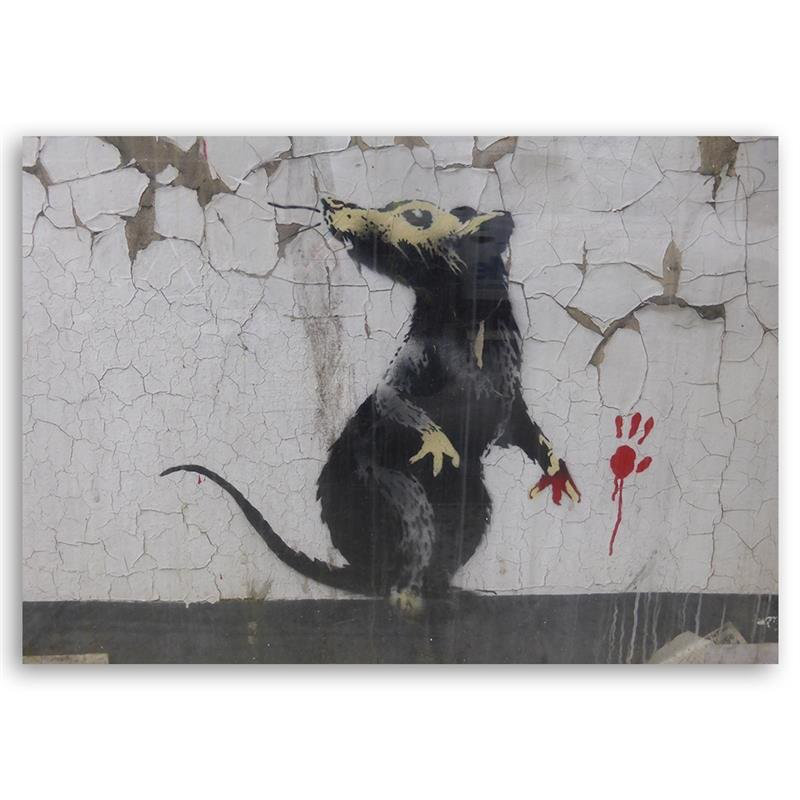 Leinwandbild Banksy Rattentatze