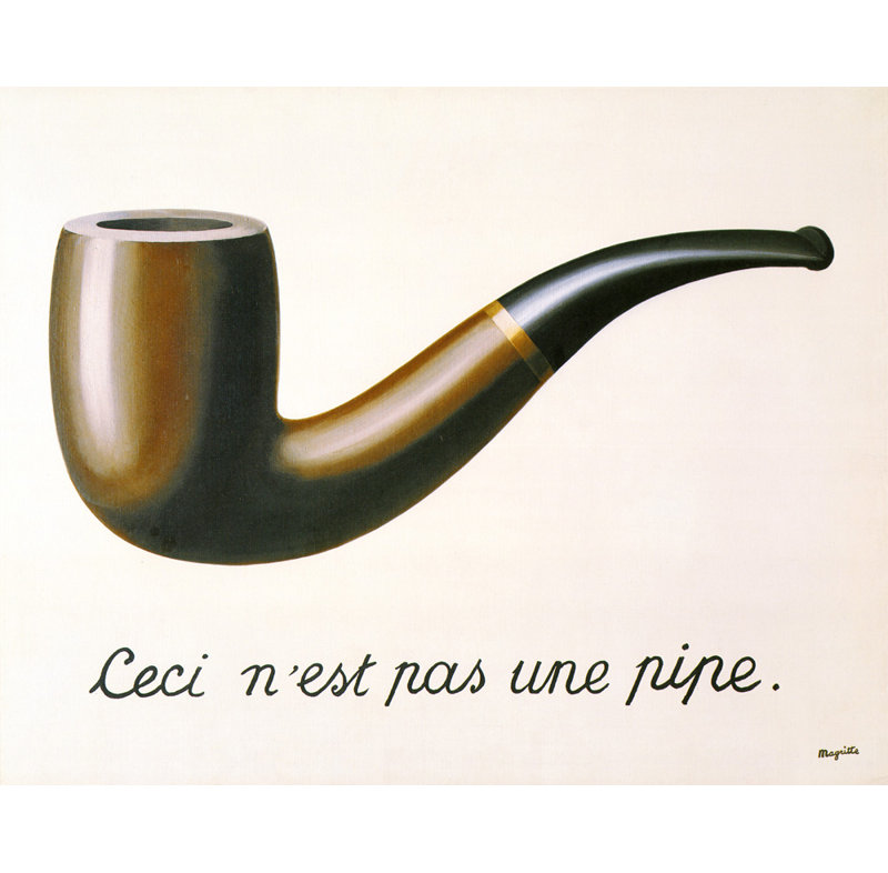La Trahison Des Images, 19" H x 24" W