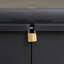 Dakota Fields Adaobi 65cm W Water Resistant Plastic Lockable Deck Box in Black/Grey