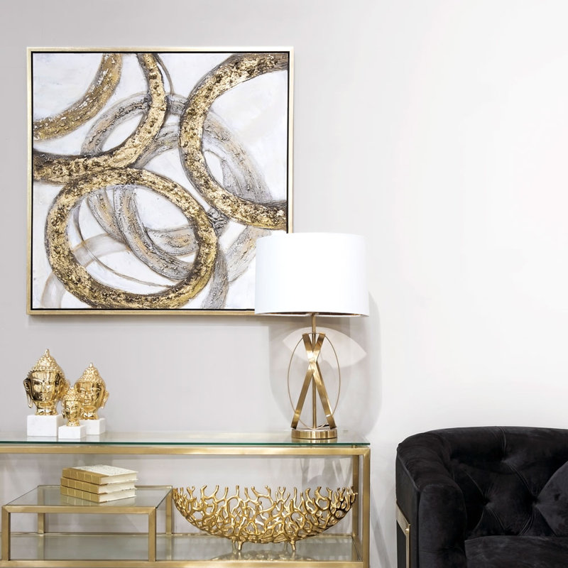 « rings », peinture sur toile encadrée