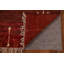Tapis tribal rouge en laine fabriqué à la main 6 x 10