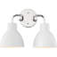 Éclairage pour salle de bain à intensité variable 2 lumières Florian-896605511-896605510