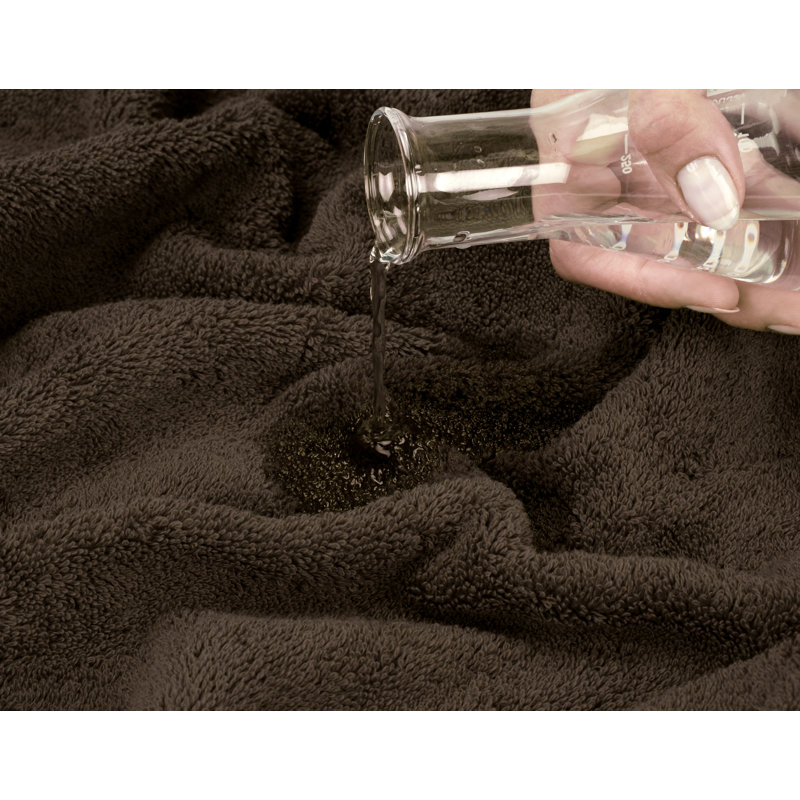 Darcelle 100% Cotton 4-Piece Turkish Washcloth Set, Chocolate Brown