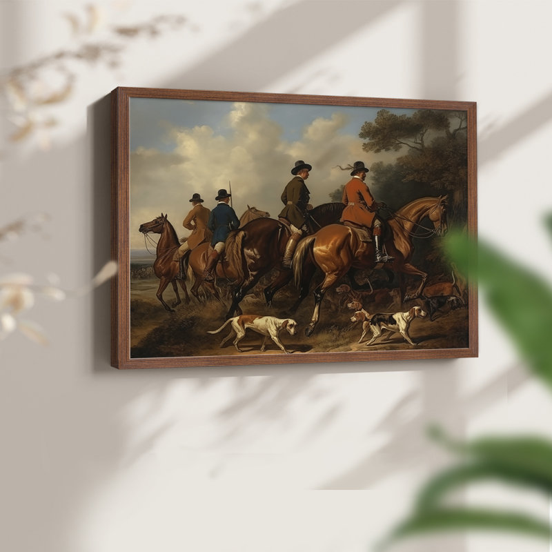 Faune, série Lxx, reproduction encadrée, H 22 po x l 28 po, Noyer
