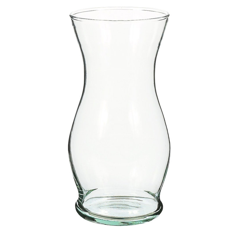Vase de table en verre Leyden, H 7 po x l 3,5 po x P 3,5 po
