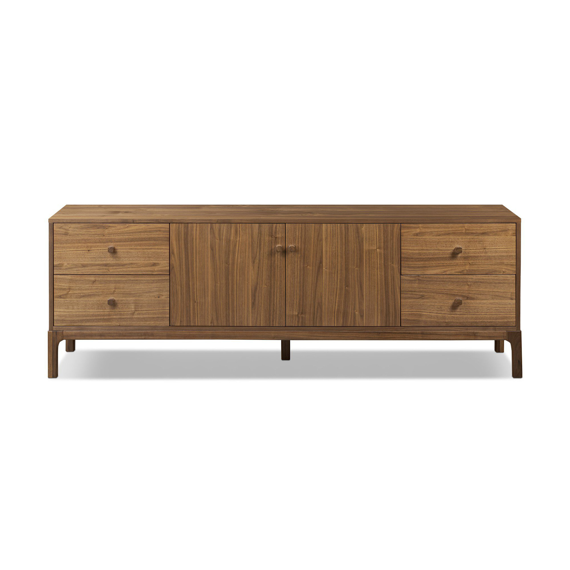 Jacobsen Media Console-Natural Walnut
