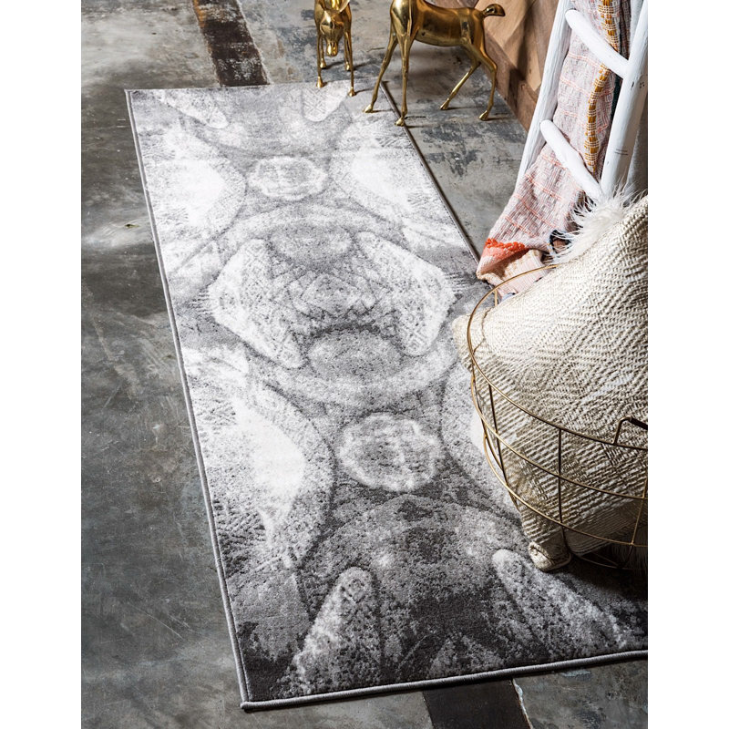 Ahron Ikat Indoor Rug, Runner 3'3" x 19'8"
