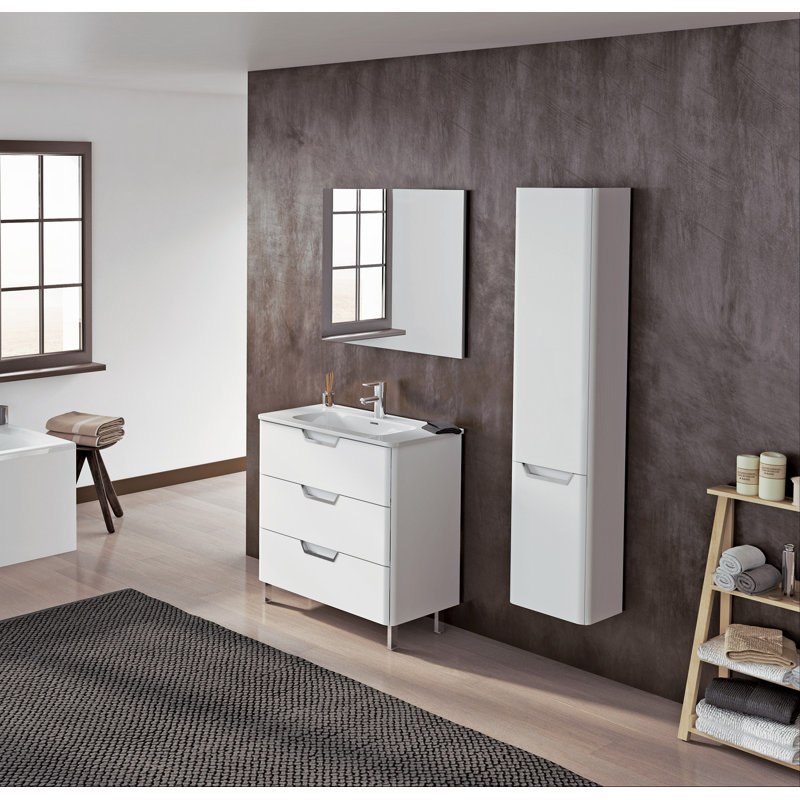 Ensemble de meuble-lavabo simple 32 po Finneytown, Blanc lustré
