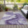 Machine Washable Indoor/Outdoor Cinead ACN1706 Purple Rug